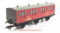 R40359 Hornby 6 Wheel Crew Coach number KDE107E - BR Departmental Red - Signal Works Engineer Colchester -